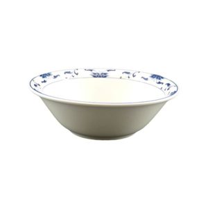 Blue Lotus Pattern Flared Bowl 8 Inches