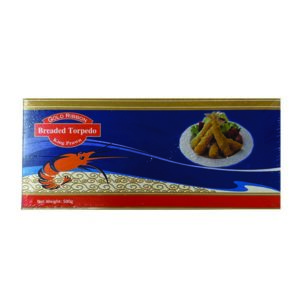 Gold Ribbon 26-30 Breaded Torpedo Prawns 500g