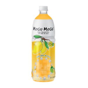 Mogu Mogu Drink with Nata de Coco Mango Flavour 1ltr Bottle 1lt