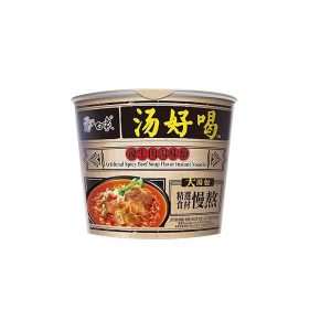 Baixiang Spicy Beef Flavour Instant Noodles - Bowl 107g