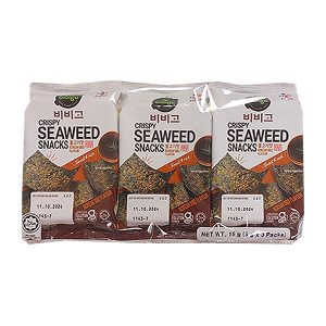 Bibigo Crispy Seaweed BBQ Snacks 5g x 3
