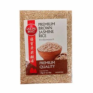 Sailing Boat Brown Jasmine Rice Vacuum Pack 1kg