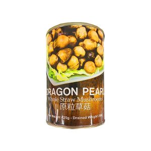 Dragon Pearl Whole Straw Mushrooms 425g
