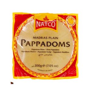 Natco Pappadoms Madras Plain 200g