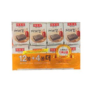 Daechun Seasoned Seaweed Dosirak Original 16x72g
